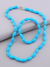 картинка Бусы+Браслет Бирюза 48 см от магазина Wolves