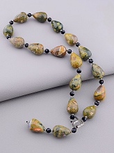 картинка Бусы Яшма Чешский хрусталь 45 см от магазина Wolves