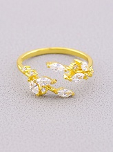 картинка Кольцо 'FJ' Сrystal Бижутерный сплав от магазина Wolves