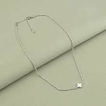 картинка Подвеска 'Stainless Steel' Перламутр 41 см (родий) от магазина Wolves