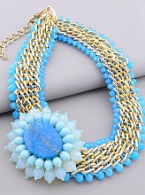 картинка Подвеска Агат Чешский хрусталь 47 см от магазина Wolves