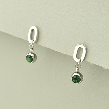 картинка Серьги 'XUPING' Фианит (родий) от магазина Wolves