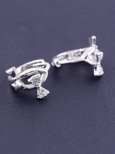 картинка Серьги 'XUPING' Фианит (родий) от магазина Wolves