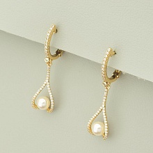 картинка Серьги 'XUPING' Майорка (позолота 18к) от магазина Wolves