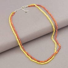 картинка Подвеска 'SUNSTONES' Циркон Серебро(925) 40 см от магазина Wolves