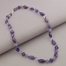 картинка Бусы 'SUNSTONES' Аметист Чешский хрусталь 50 см от магазина Wolves