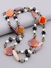 картинка Бусы Яшма Сердолик Агат 90 см от магазина Wolves