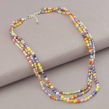 картинка Подвеска 'SUNSTONES' Циркон Серебро(925) 40 см от магазина Wolves