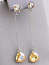 картинка Серьги 'Juleeze' Фианит (родий) от магазина Wolves