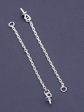 картинка Пины Пара Серебро(925) 4 см 0 31 г от магазина Wolves