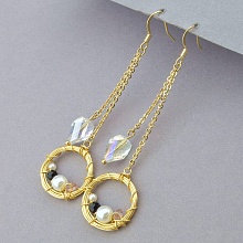 картинка Серьги 'XUPING' Чешский хрусталь (позолота 18к) от магазина Wolves