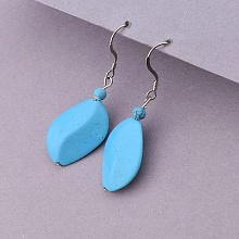 картинка Серьги 'SUNSTONES' Бирюза от магазина Wolves