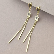 картинка Серьги 'XUPING' Эмаль (позолота 18к (лимонная)) от магазина Wolves