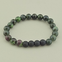 картинка Браслет 'SUNSTONES' Цоизит Шунгит 18 см от магазина Wolves