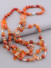 картинка Бусы Сердолик 62 см от магазина Wolves