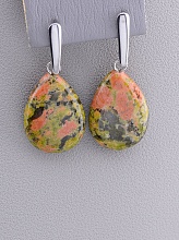 картинка Серьги 'Stainless Steel' Яшма от магазина Wolves