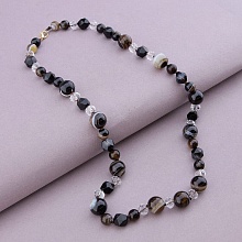 картинка Бусы 'SUNSTONES' Агат Чешский хрусталь 54 см от магазина Wolves