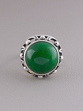 картинка Кольцо Хризопраз от магазина Wolves