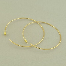 картинка Серьги  75х75мм (позолота 18к (лимонная)) от магазина Wolves