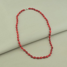 картинка Бусы на замке из красного коралла от магазина Wolves