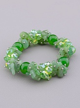 картинка Браслет Нефрит Чешский хрусталь 18 см от магазина Wolves