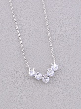 картинка Подвеска 'Saiya' Сrystal 42 см (родий) от магазина Wolves