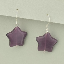 картинка Серьги 'SUNSTONES' Кошачий глаз Серебро(925) от магазина Wolves