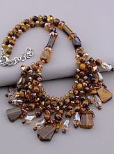 картинка Бусы Тигровый глаз 50 см от магазина Wolves