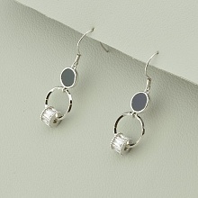 картинка Серьги 'Saiya' Фианит (родий) от магазина Wolves