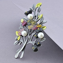 картинка Брошь Турмалин Майорка 70х40мм от магазина Wolves