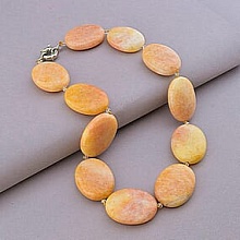 картинка Бусы Яшма Чешский хрусталь 51 см от магазина Wolves