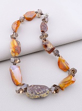 картинка Бусы Агат Раухтопаз 48 см от магазина Wolves