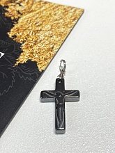 картинка Крестик «Гематитовый №1» (натуральный камень) от магазина Wolves