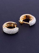картинка Серьги 'XUPING' Фианит (позолота/родий) от магазина Wolves