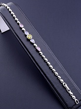 картинка Браслет 'XUPING' Фианит 17 см (родий) от магазина Wolves