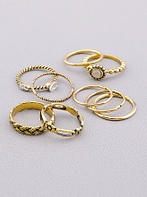 картинка Кольцо 'FJ' Сrystal Бижутерный сплав от магазина Wolves