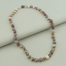 картинка Бусы 'SUNSTONES' Агат Серебро(925) 50 см от магазина Wolves