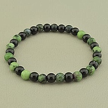 картинка Браслет 'SUNSTONES' Агат Цоизит 17 см от магазина Wolves