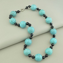 картинка Бусы 'SUNSTONES' Бирюза Чешский хрусталь 60 см от магазина Wolves