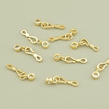 картинка Замочек позолоченный (18к) с фианитом, тип замка петля от магазина Wolves