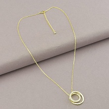 картинка Подвеска 'Saiya' Фианит 41 см (позолота 18к (лимонная)) от магазина Wolves