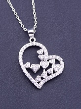 картинка Подвеска 'Big Dipper' Фианит 40 см (родий) от магазина Wolves