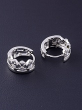 картинка Серьги 'XUPING' Фианит (родий) от магазина Wolves