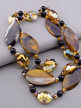 картинка Бусы Агат Чешский хрусталь 100 см от магазина Wolves