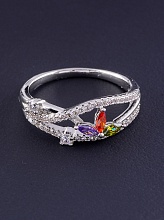 картинка Кольцо 'XUPING' Фианит (родий) от магазина Wolves