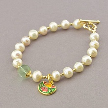 картинка Браслет 'Fashion' Жемчуг 20 см (позолота 18к) от магазина Wolves