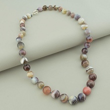 картинка Бусы 'SUNSTONES' Агат Серебро(925) 47 см от магазина Wolves