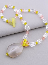 картинка Бусы Агат Горный хрусталь Чешский хрусталь 50 см от магазина Wolves