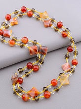 картинка Бусы Сердолик Чешский хрусталь 115 см от магазина Wolves