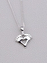 картинка Подвеска 'XUPING' 45 см (родий) от магазина Wolves